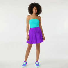 Aqua Violet Contrast Low Top Sneakers - Core Essentials