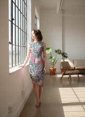 Arane Asymmetrical Midi Dress