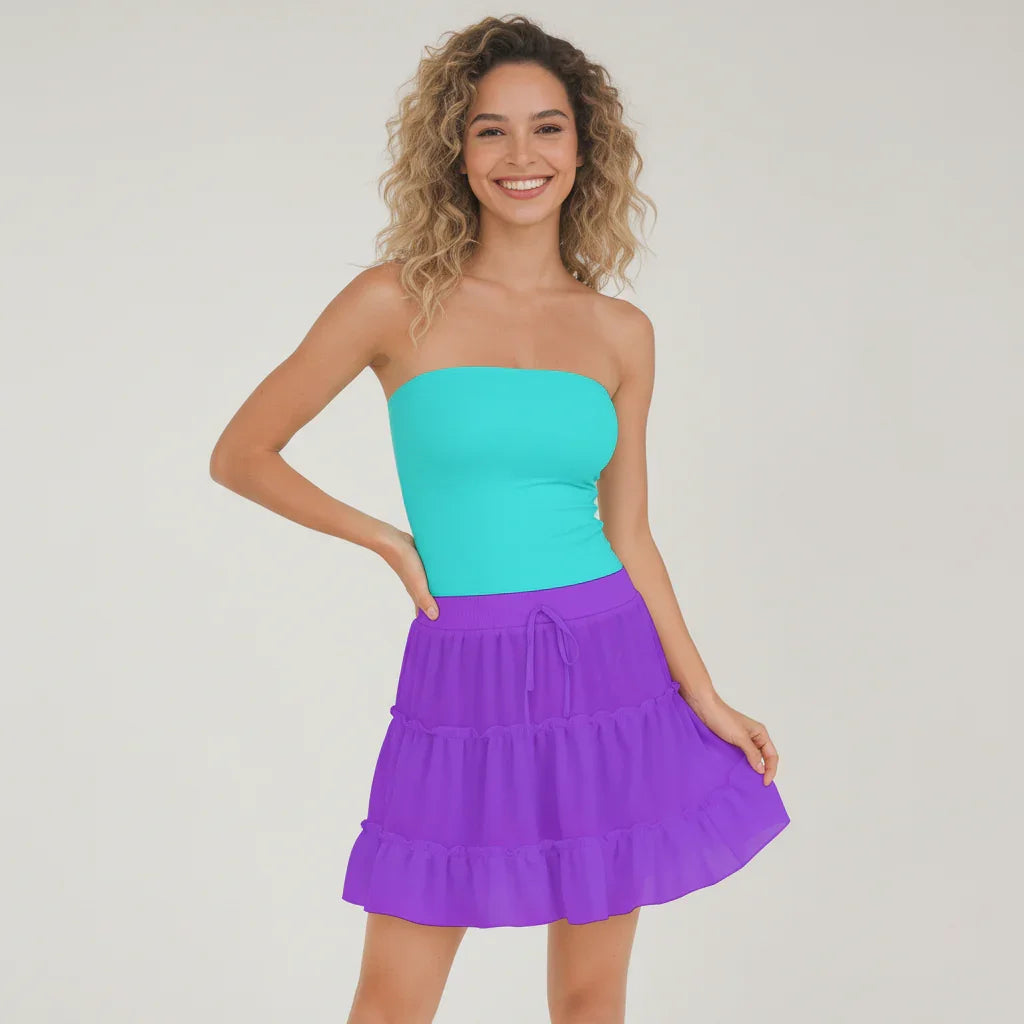Aqua Strapless Tube Top - Core Essentials