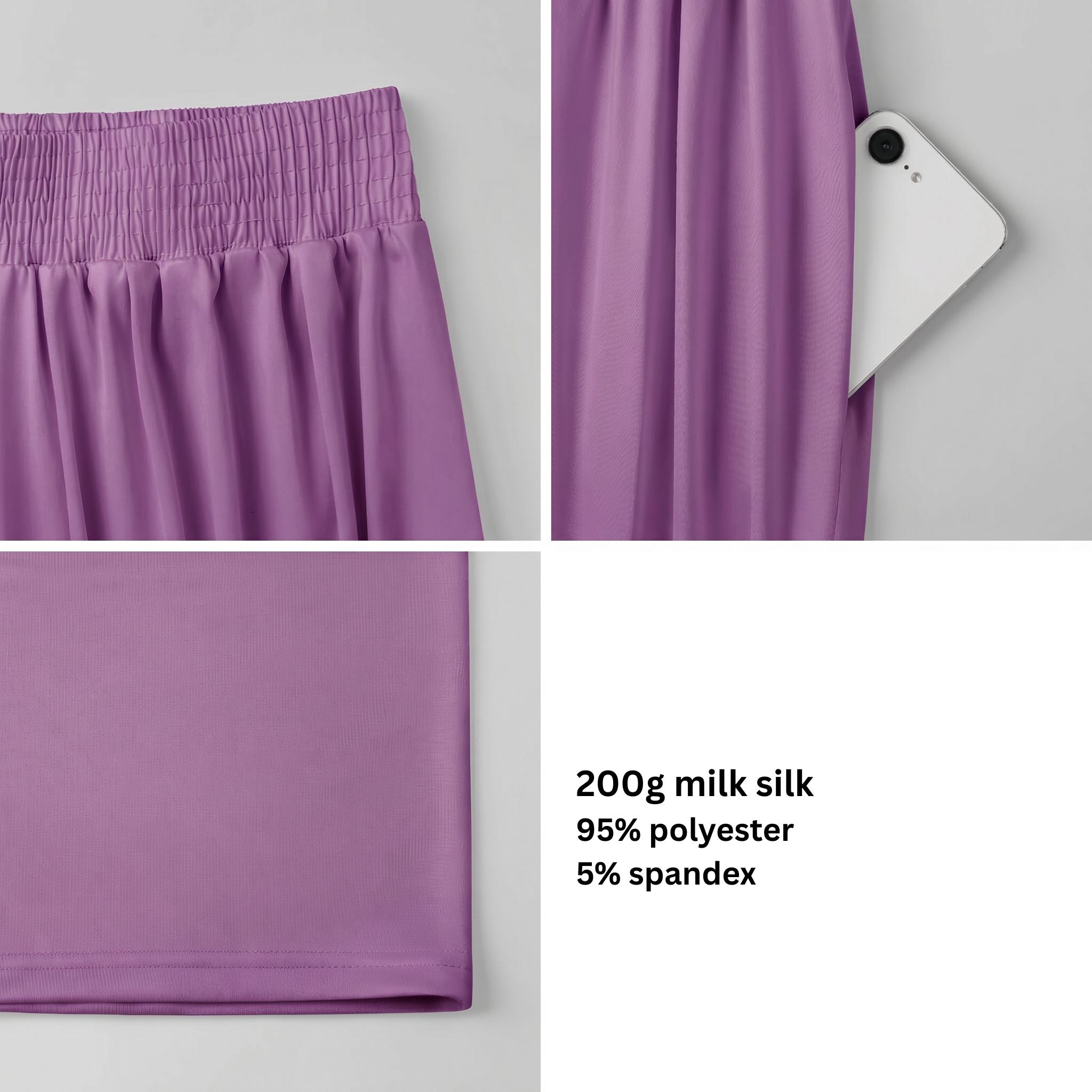 Binka High-Waist Wide Leg Silky Pants