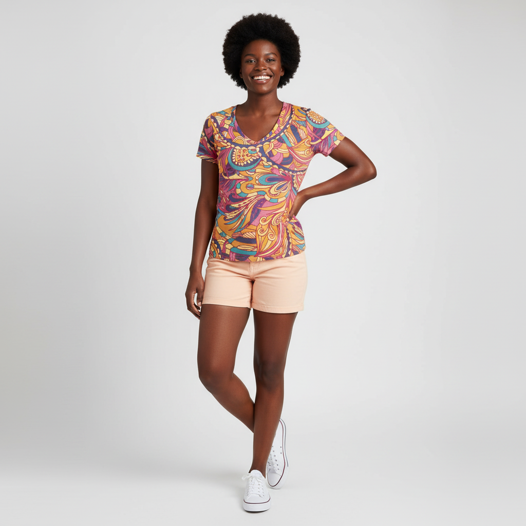 ブリサ フィットVネックTシャツ