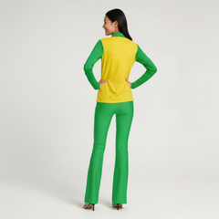 Lime High Rise Active Flare Leggings - Core Essentials