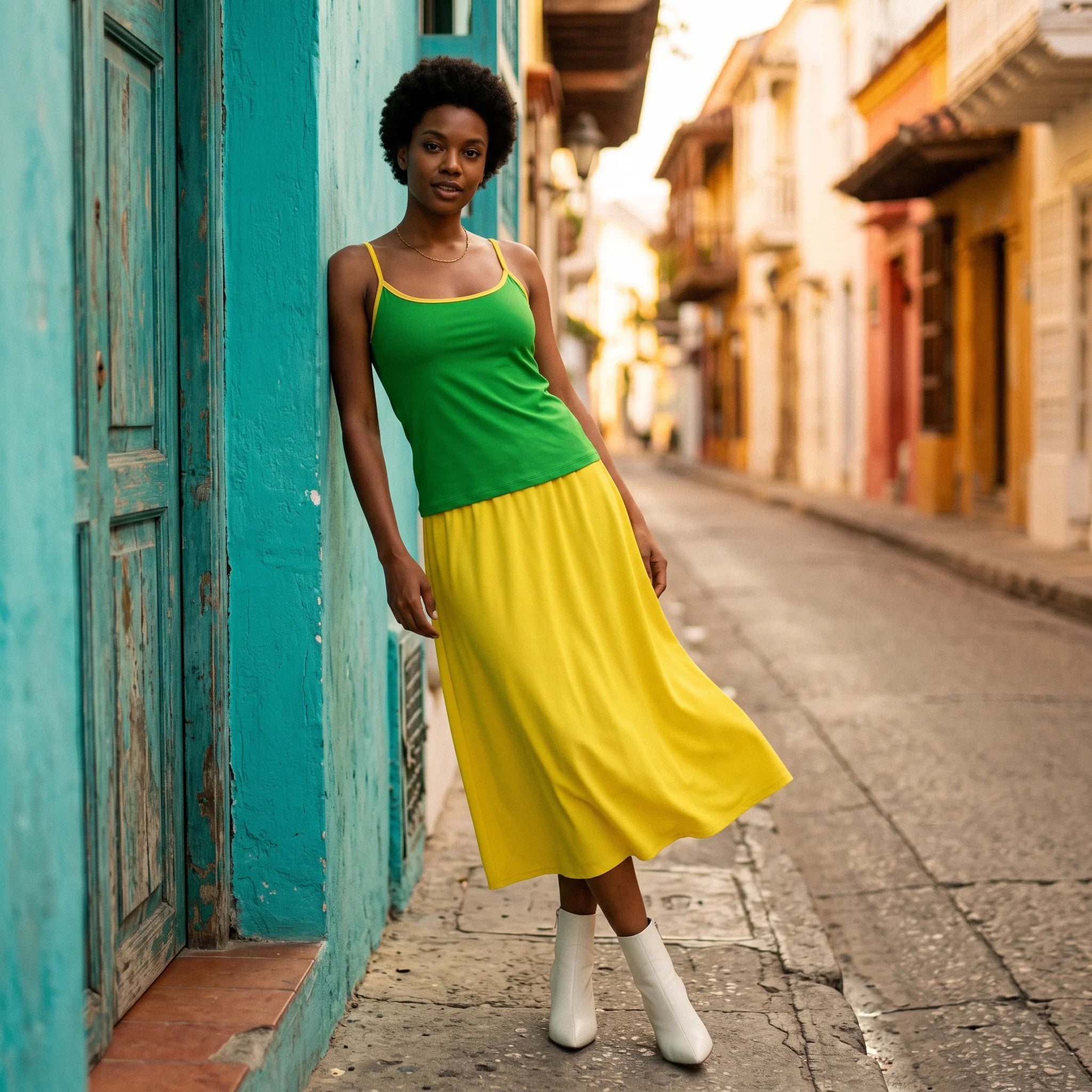 Lemon Lime Cami Top - Core Essentials