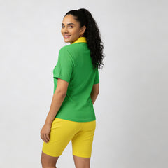 Contrast Green Yellow Polo Shirt - Core Series