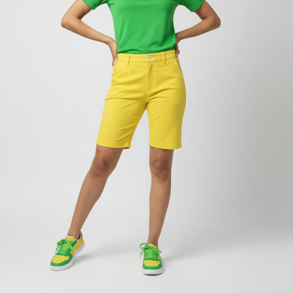 Contrast Yellow Green Low Top Sneakers - Core Series