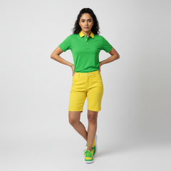 Contrast Green Yellow Polo Shirt - Core Series