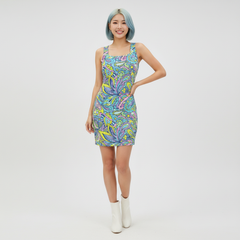 Circa Square Neck Bodycon Mini Dress