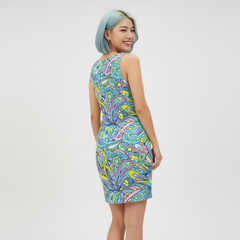 Circa Square Neck Bodycon Mini Dress