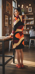 Copenhagen Print Hoodie Dress - Airline Series
