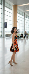 Copenhagen Print Skater Dress - Airline Series