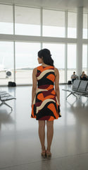 Copenhagen Print Skater Dress - Airline Series