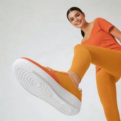 Tangerine Splash Low Top Sneakers - Core Essentials