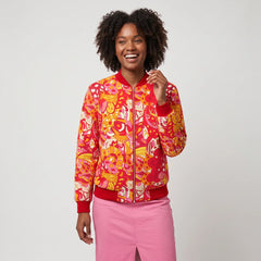 Decora Flexe Denim Bomber Jacket