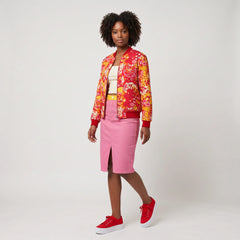 Decora Flexe Denim Bomber Jacket