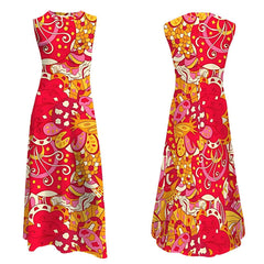 Decora Sleeveless High Neck Maxi Dress