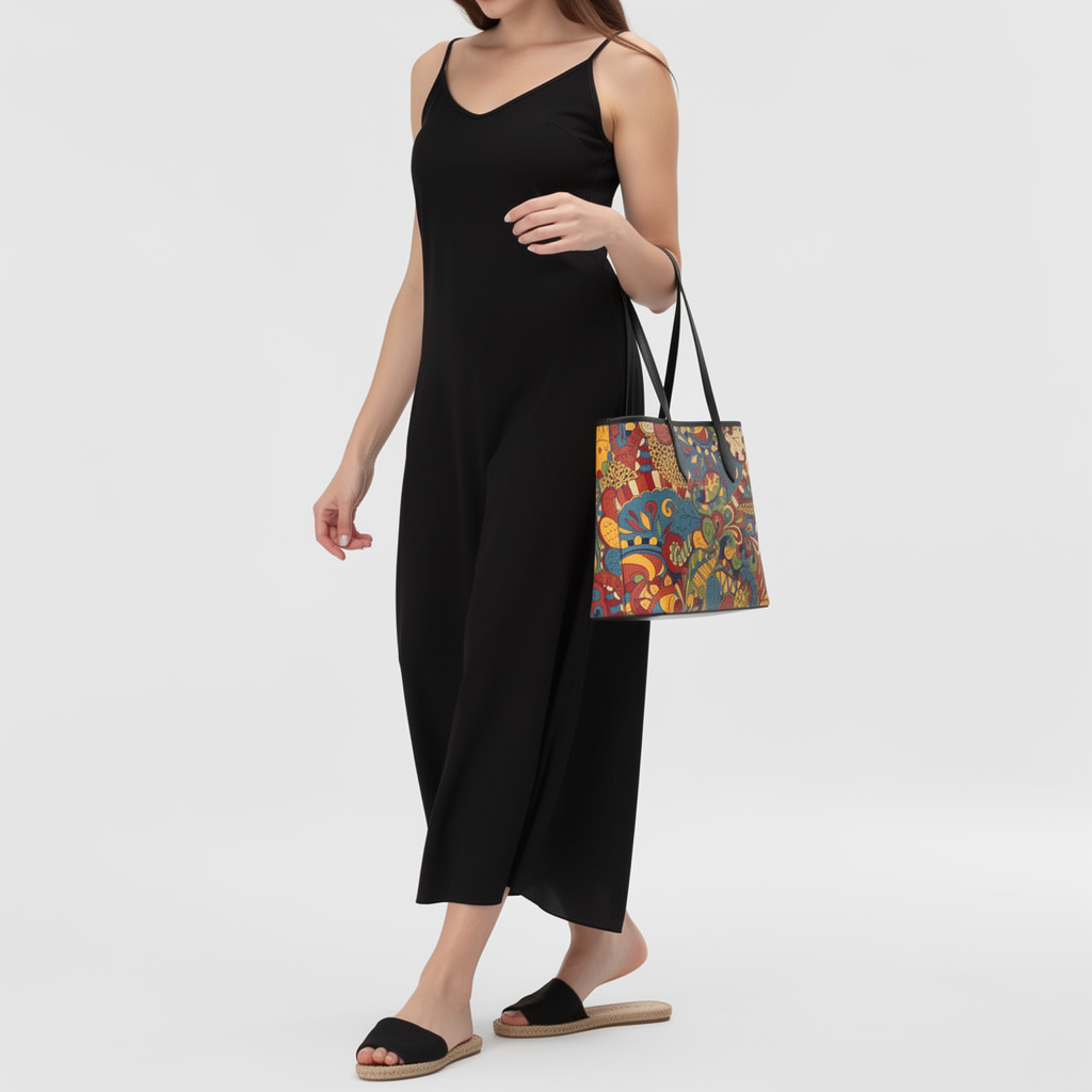 エビサレザーショッパートート