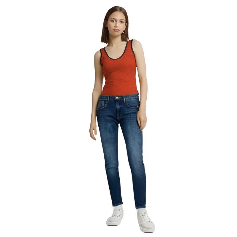 Ebisa Red Brown Solid Tank Top - Blissfully Brand