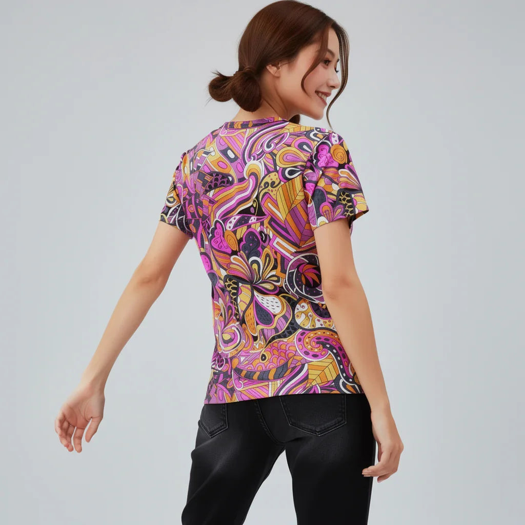 Ela クルーネック フィット T シャツ