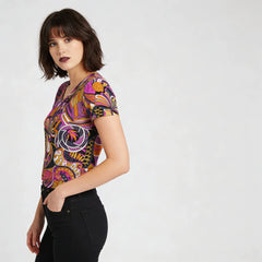 Ela フィット V ネック T シャツ