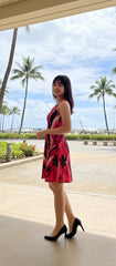 Honolulu Print Skater Dress - Airline Series