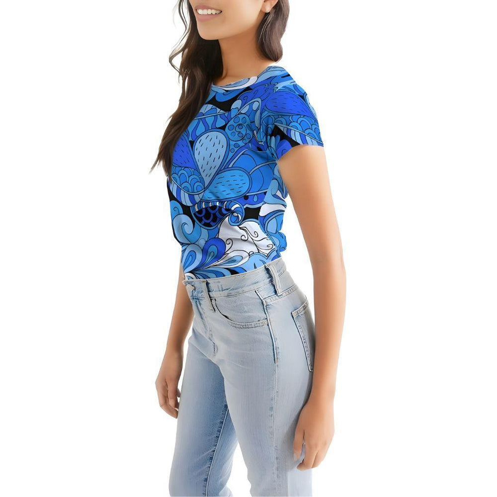 Ima Crew Neck Fitted Tee - Blissfully Brand