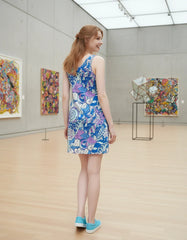 Imi Rib Knit V Neck Tank Dress