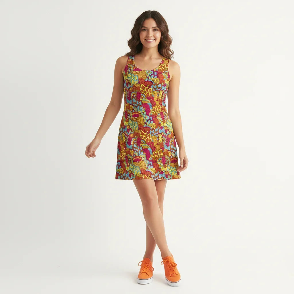 Inela レーサーバックドレス