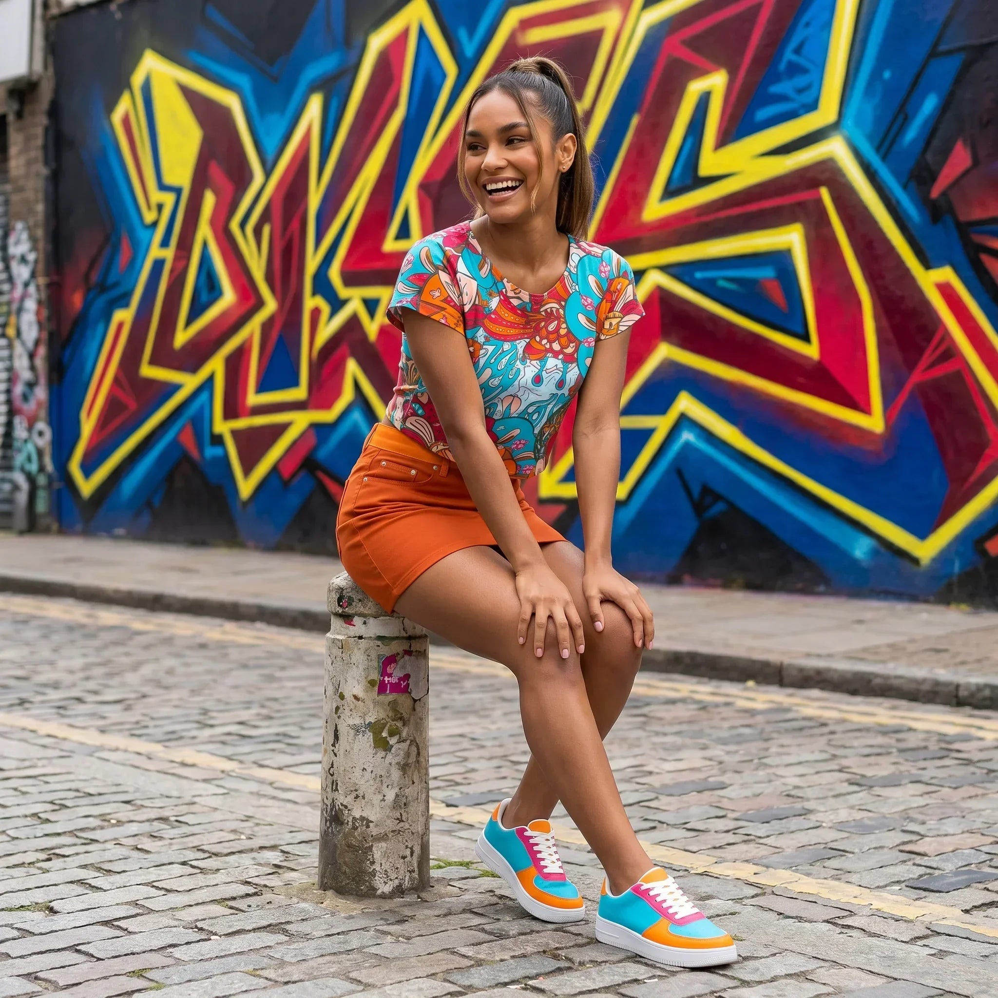 Inia Color Block Low Top Sneakers