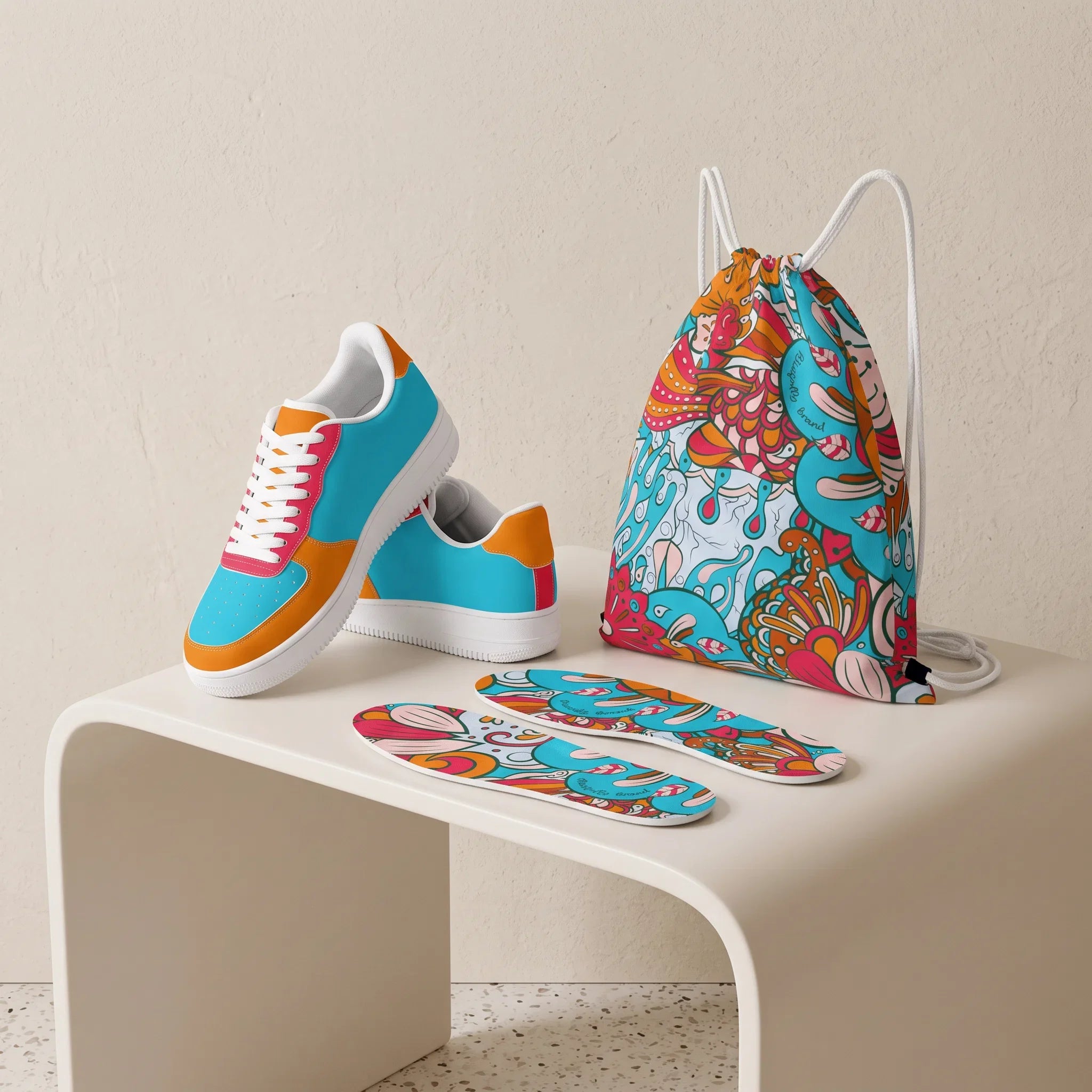 Inia Color Block Low Top Sneakers
