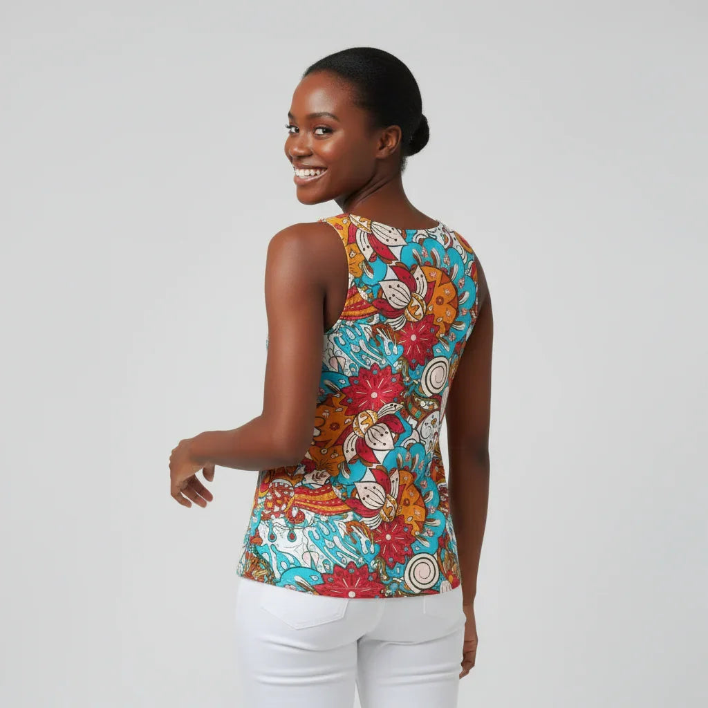 Inia Round Neck Tank Top