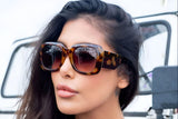 Juni Oversized Square Tortoise Sunglasses - Blissfully Brand