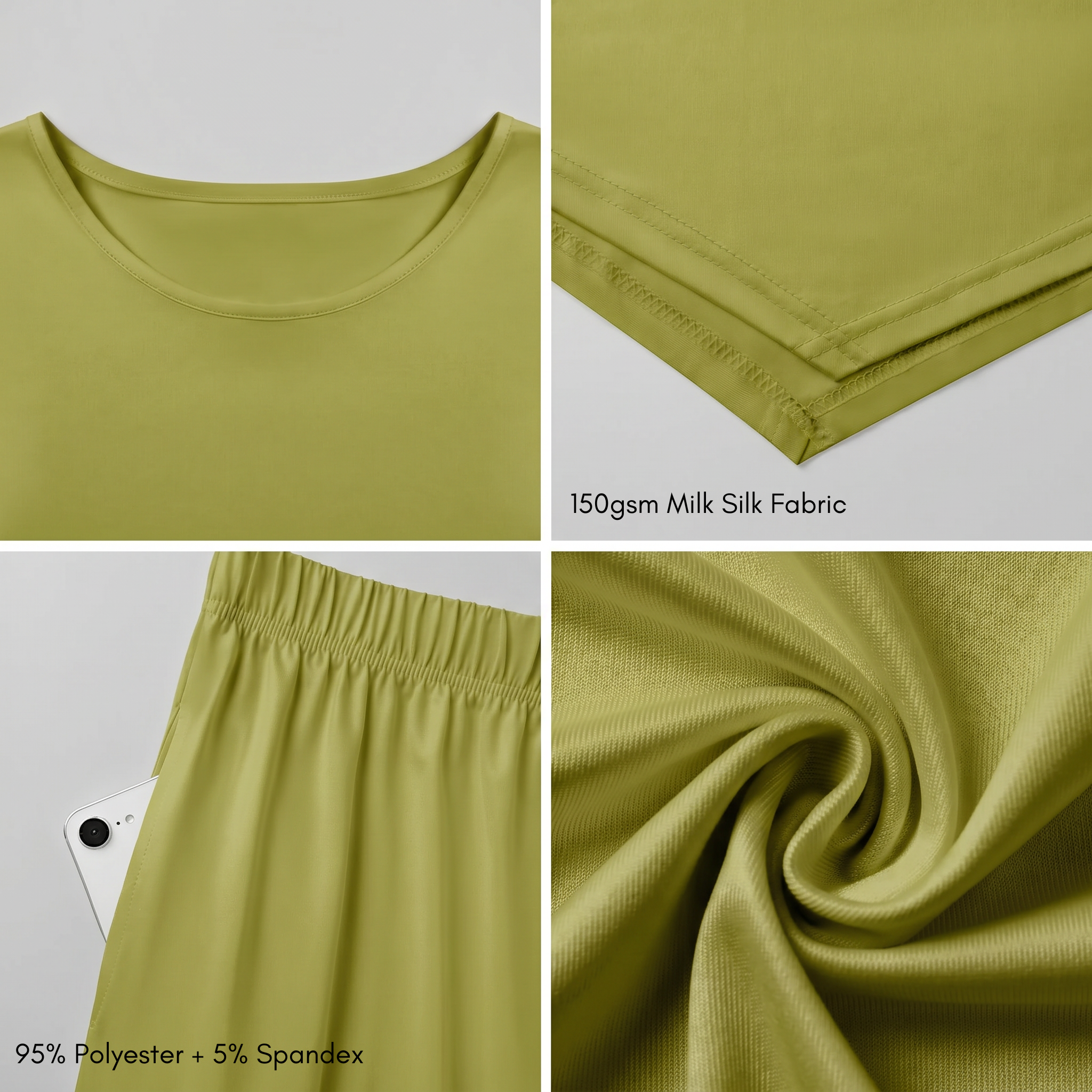 Jana Handkerchief-Hem Top & Cropped Wide-Leg Pant Set