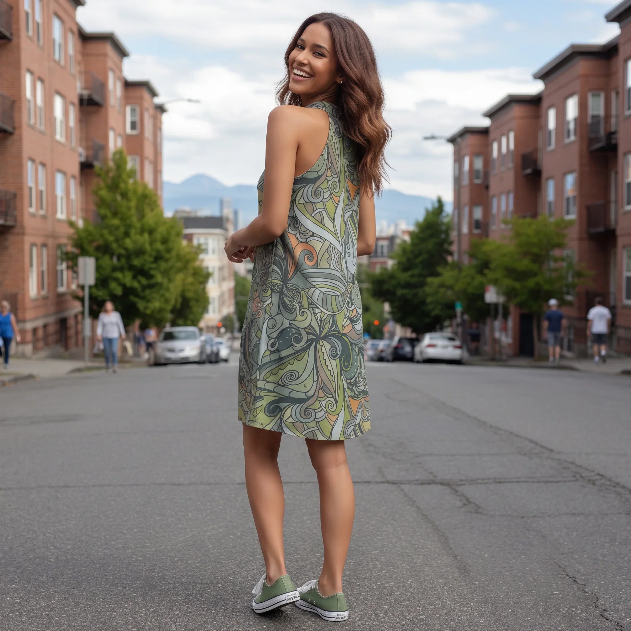 Jana Halter Flare Dress