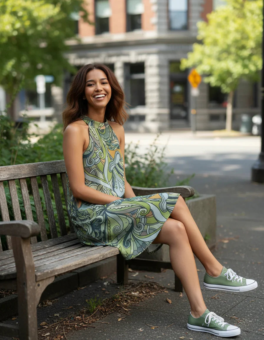 Jana Halter Flare Dress