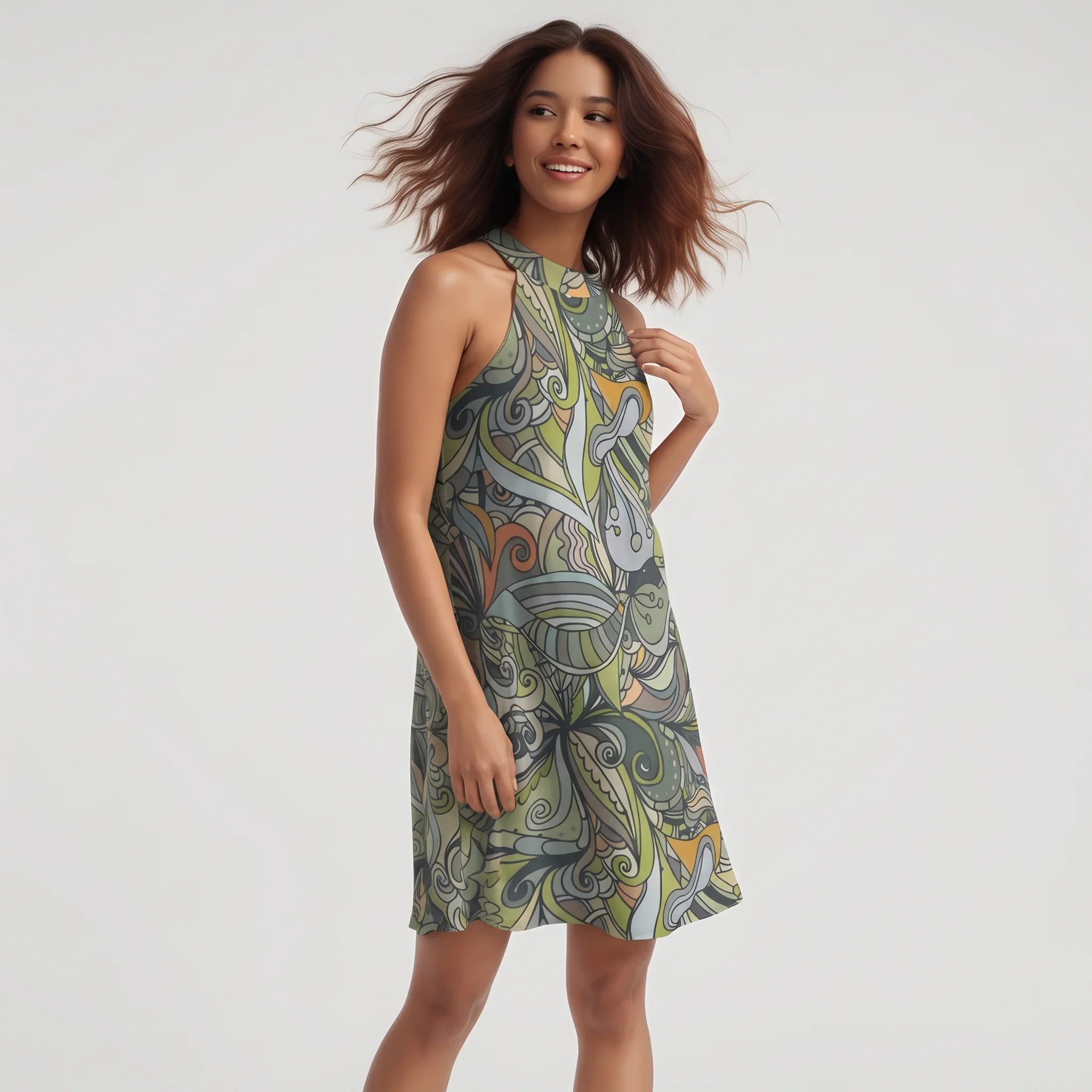 Jana Halter Flare Dress