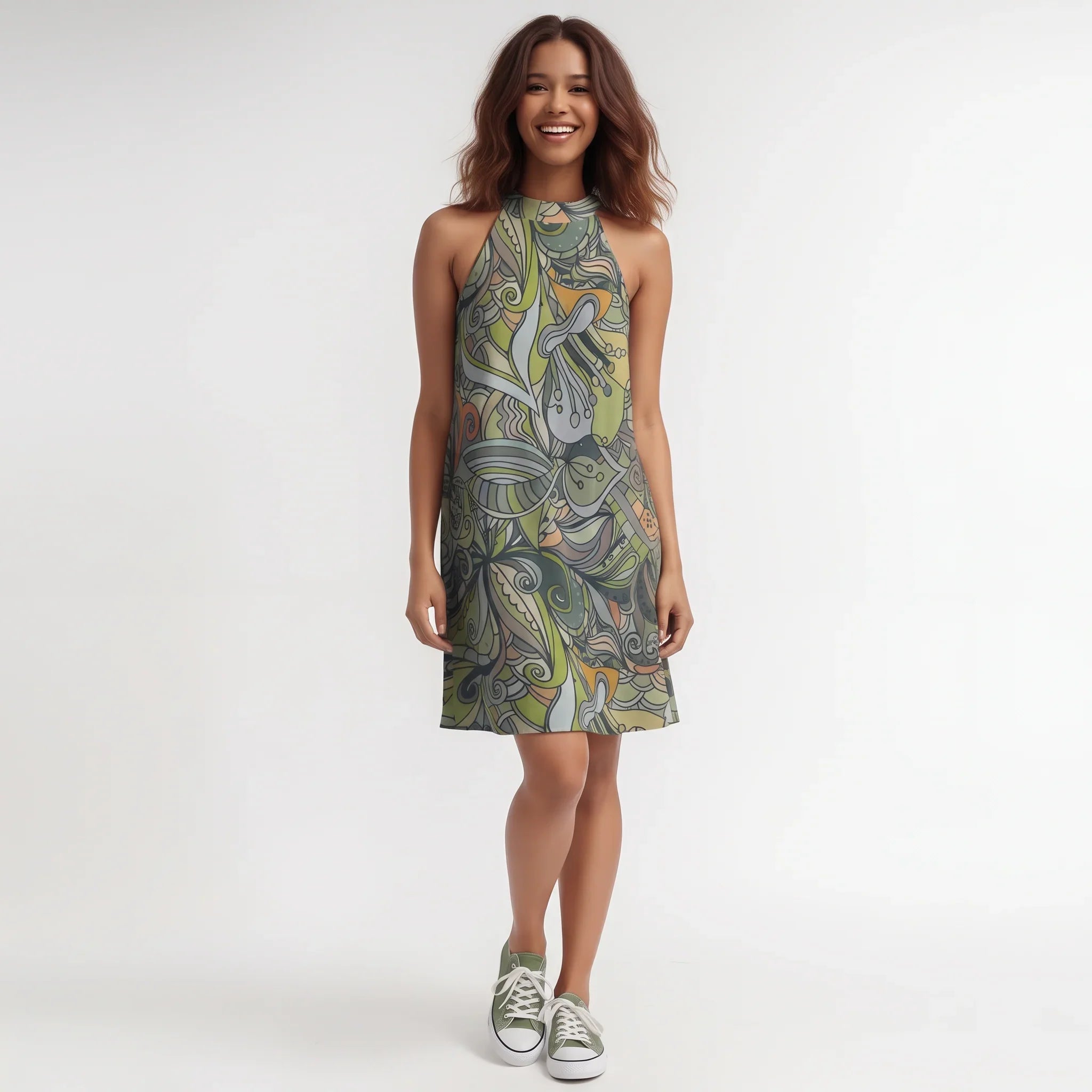 Jana Halter Flare Dress