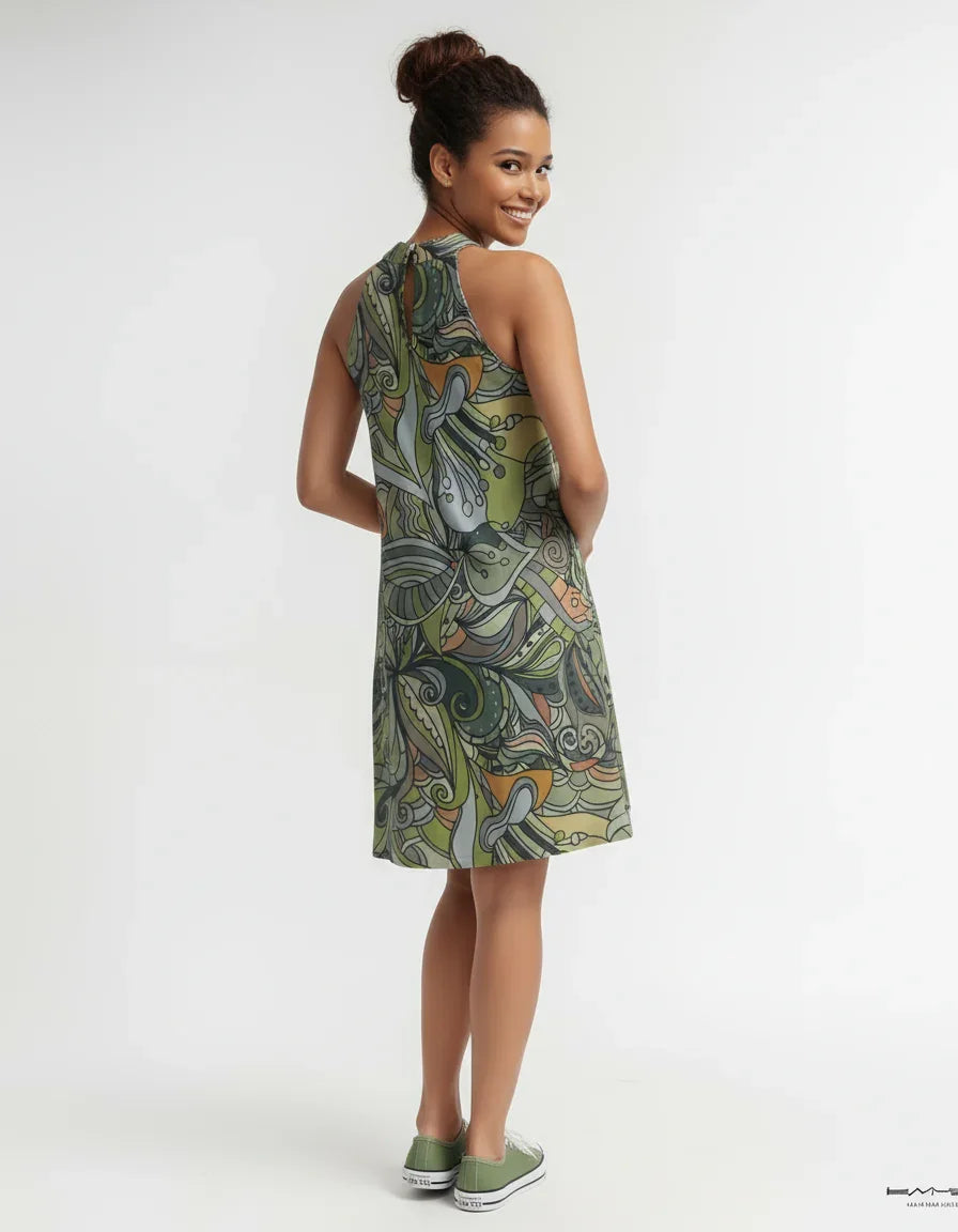 Jana Halter Flare Dress