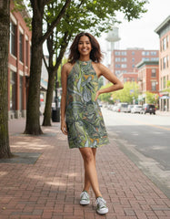 Jana Halter Flare Dress