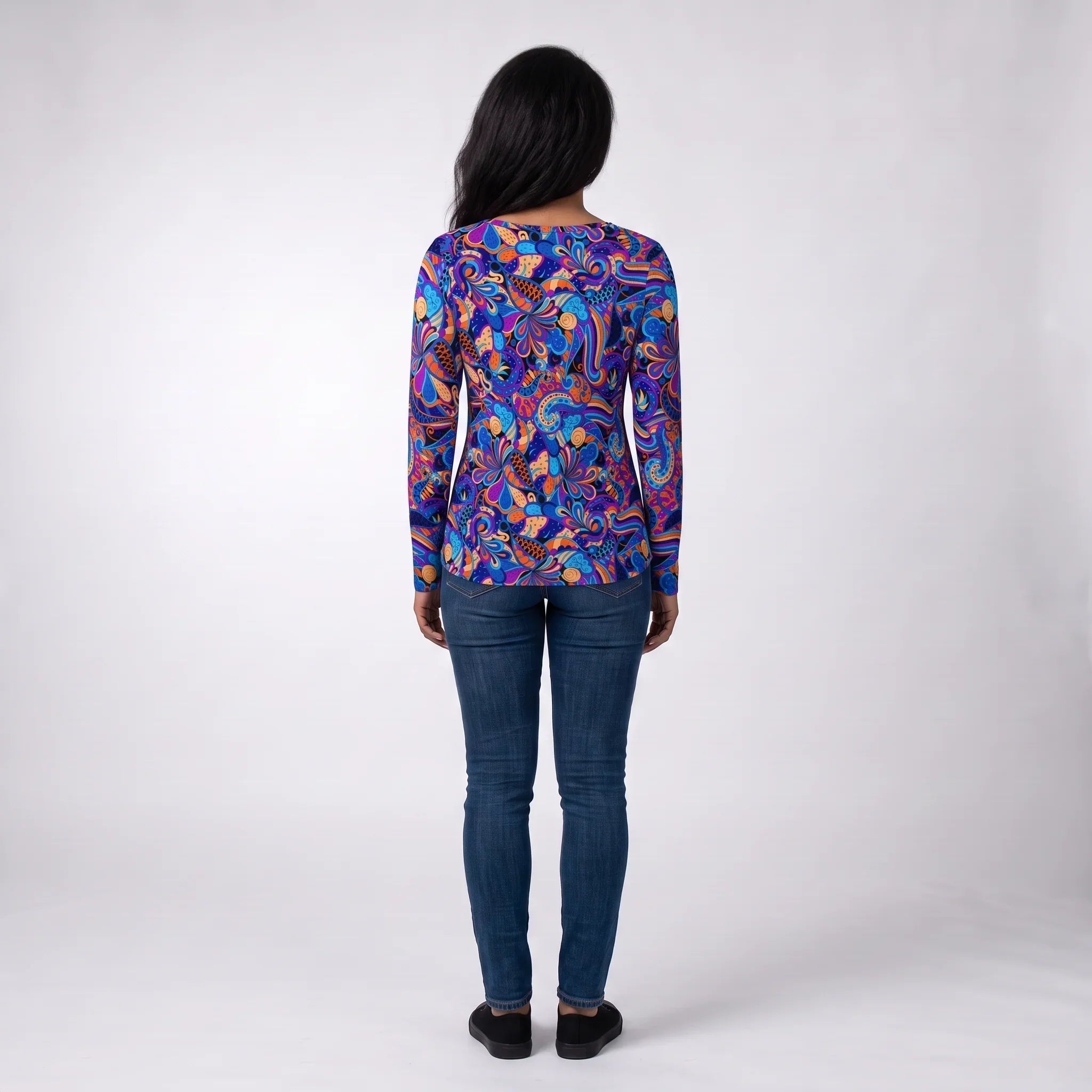 Jina Ribbed Long Sleeve Henley Top