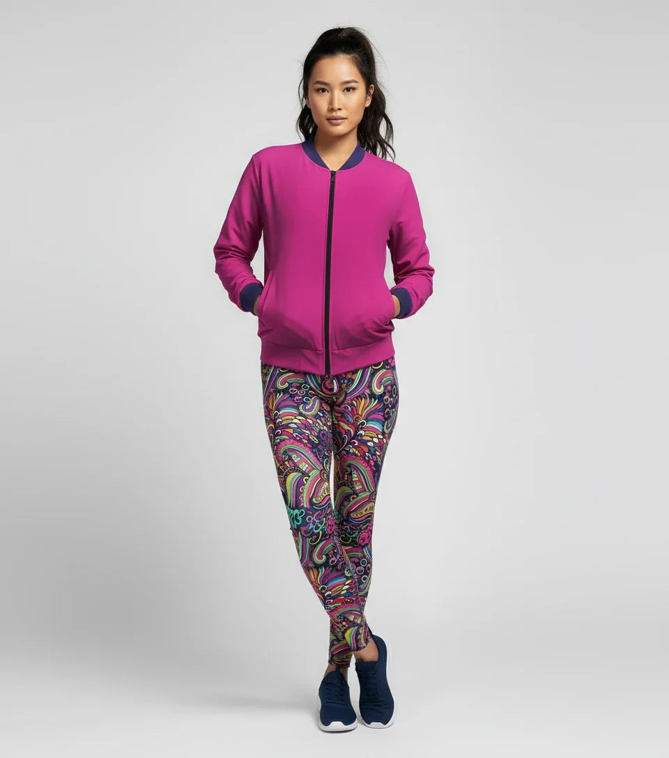 Juhla Color Series Zip Up Bomber Jacket