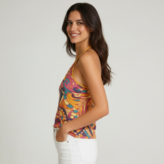 クナ ホルターネック Vネック キャミソール トップ