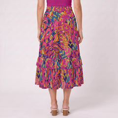 Lina Tiered Ruffle Midi Skirt