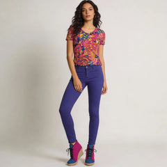 Lina カラーブロック ウェッジ エスパドリーユ