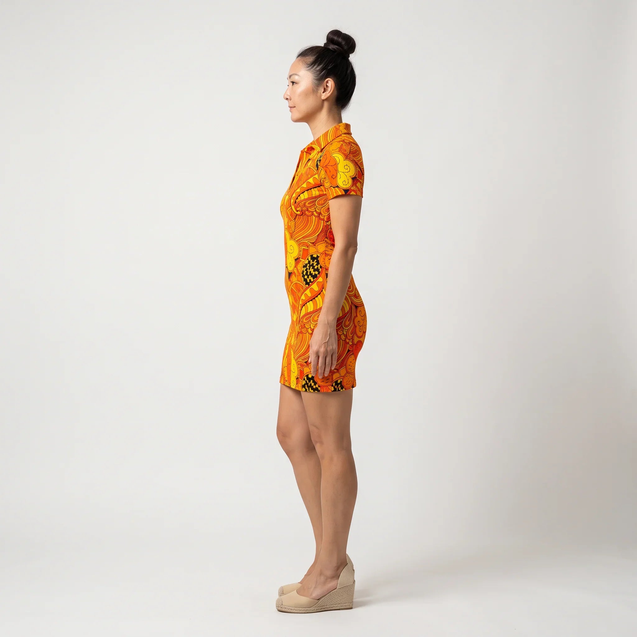 Mandra Polo Ribbed Bodycon Dress