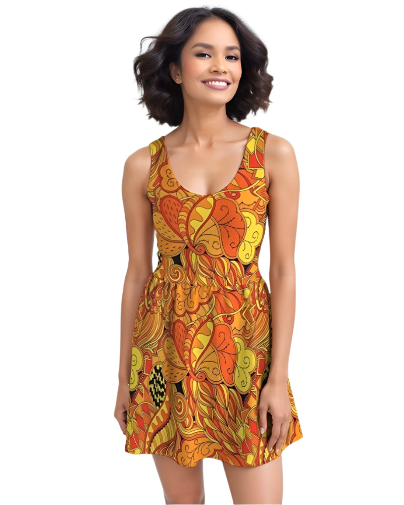 Mandra Scoop Skater Dress