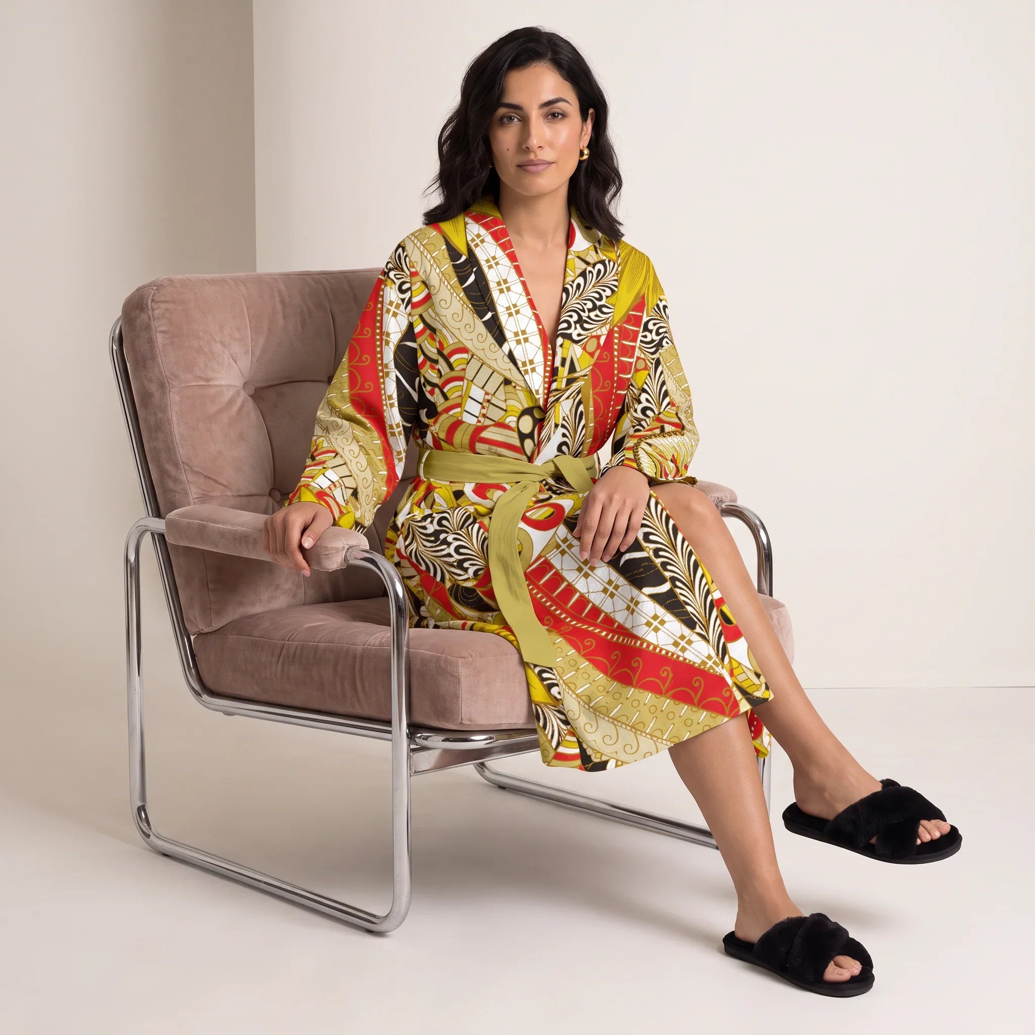 Merina Flannel Robe with Pockets