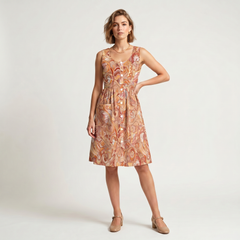 Mikani Sleeveless Pocket Babydoll Dress