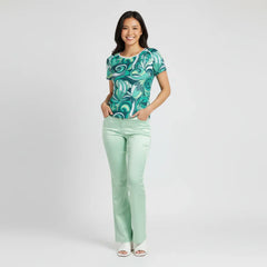 Mima Crewneck Stretchy Tee