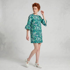 Mima 3/4 Bell Sleeve Loose Mini Dress