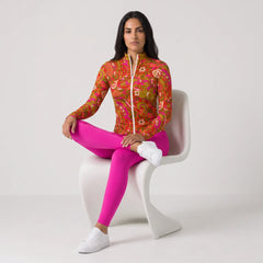 Mina Solid Series Rose Pink High-Waisted Tummy Control Leggings